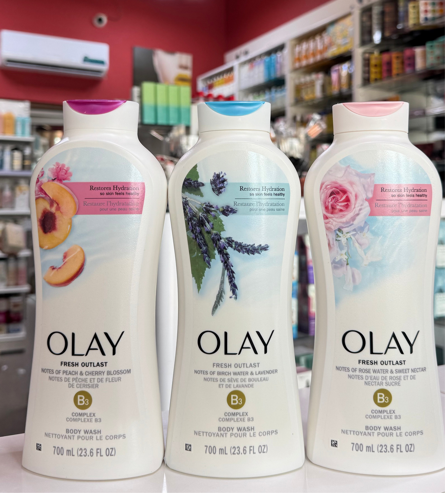OLAY FRESH OUTLAST BODY WASH - ROSE WATER & SWEET NECTAR
