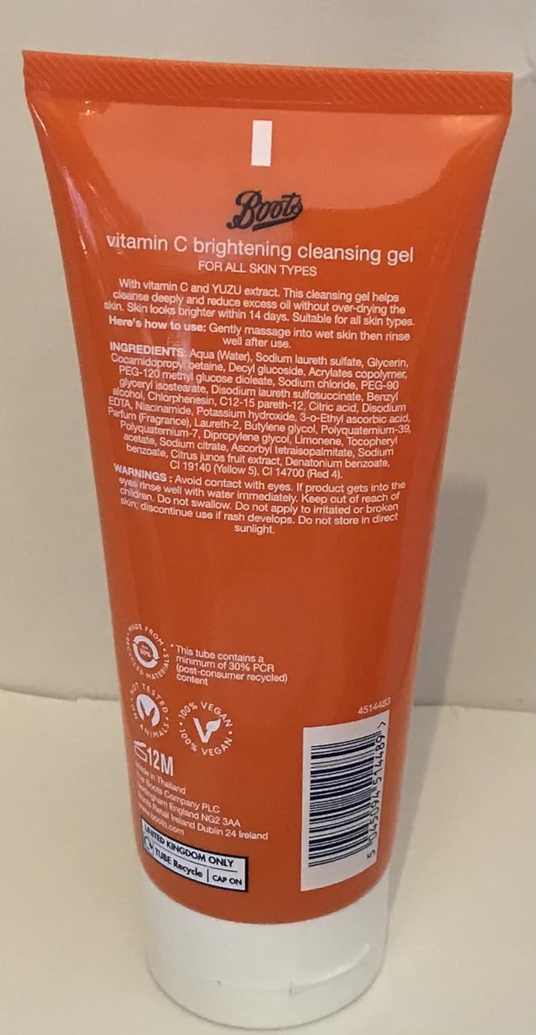 BOOTS VITAMIN C BRIGHTENING CLEANSING GEL