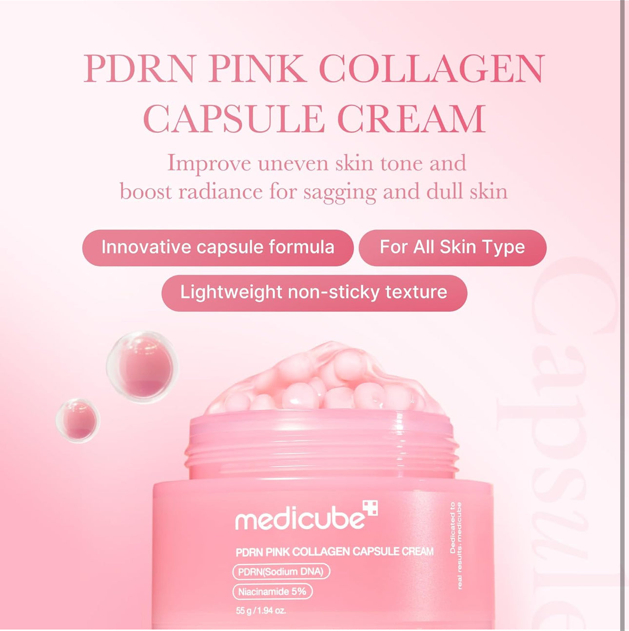 MEDICUBE PDRN PINK COLLAGEN CAPSULE CREAM