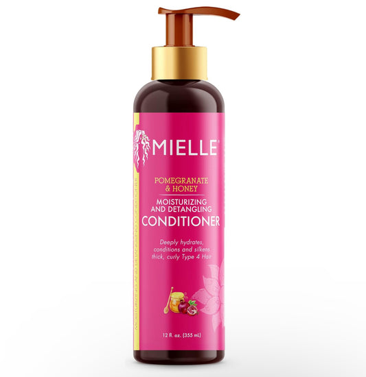 MIELLE ORGANICS POMEGRANATE AND HONEY DETANGLING CONDITIONER, HYDRATING & MOISTURIZER FOR DRY, DAMAGED HAIR