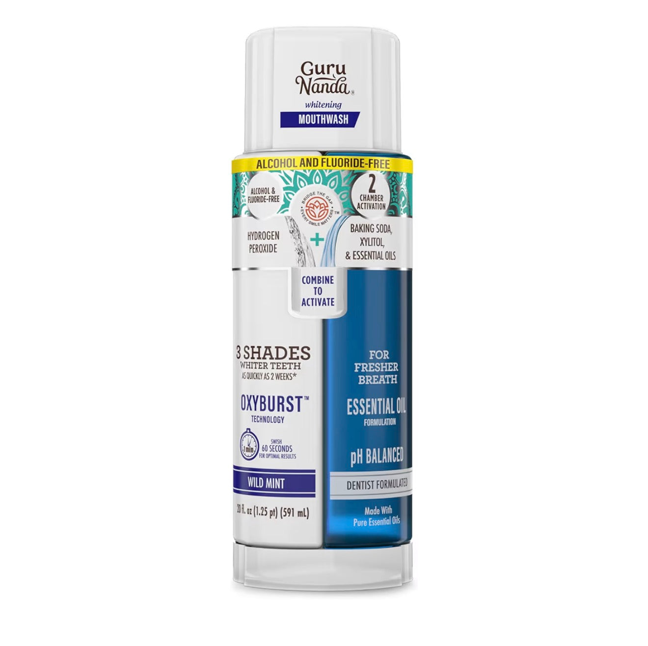 GURUNANDA OXYBURST TEETH WHITENING MOUTH WASH