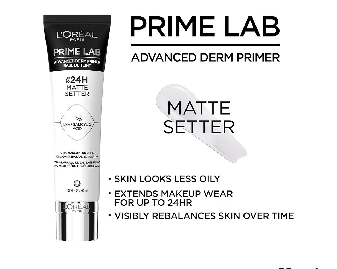 L’ORÉAL PRIME LAB MATTE SETTER PRIMER WITH SALICYLIC ACID