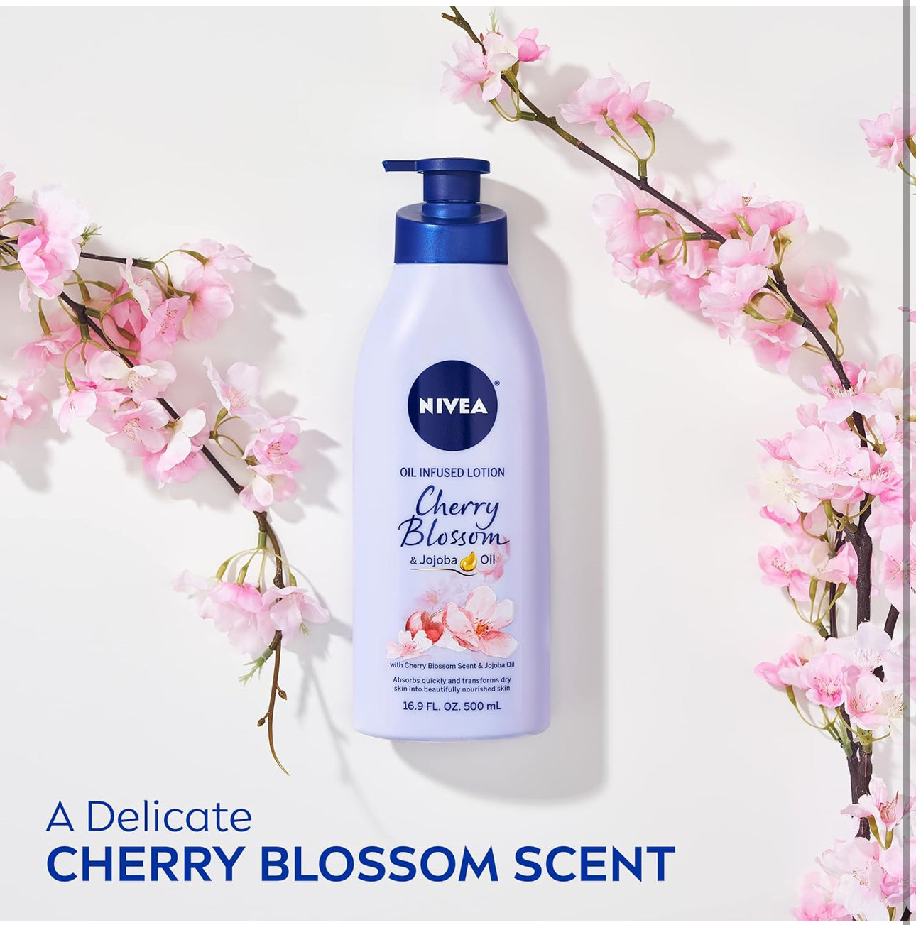 NIVEA OIL INFUSED CHERRY BLOSSOM & JOJOBA OIL BODY LOTION