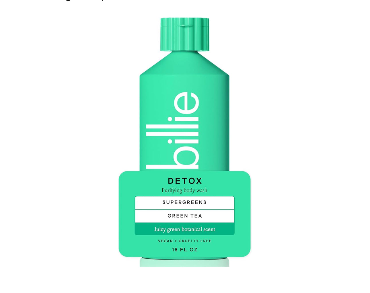BILLIE PURIFYING BODY WASH - DETOX, SUPERGREENS AND GREEN TEA