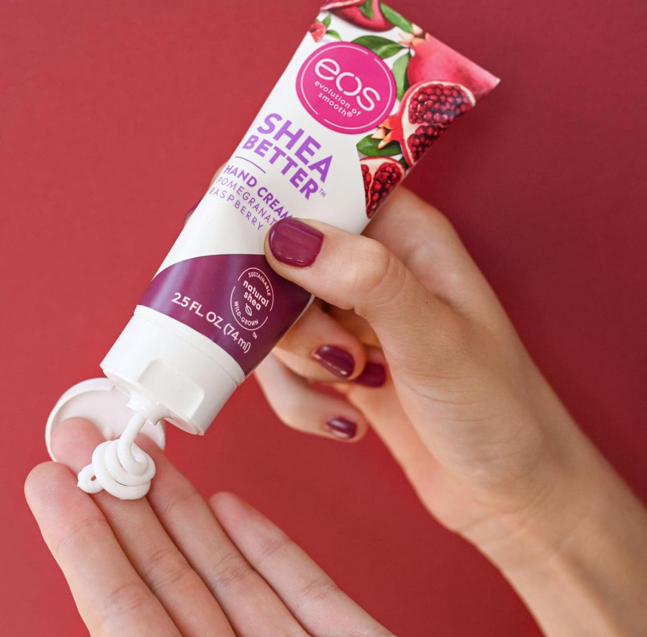 EOS SHEA BETTER HAND CREAM ‘POMEGRANATE RASBERRY’