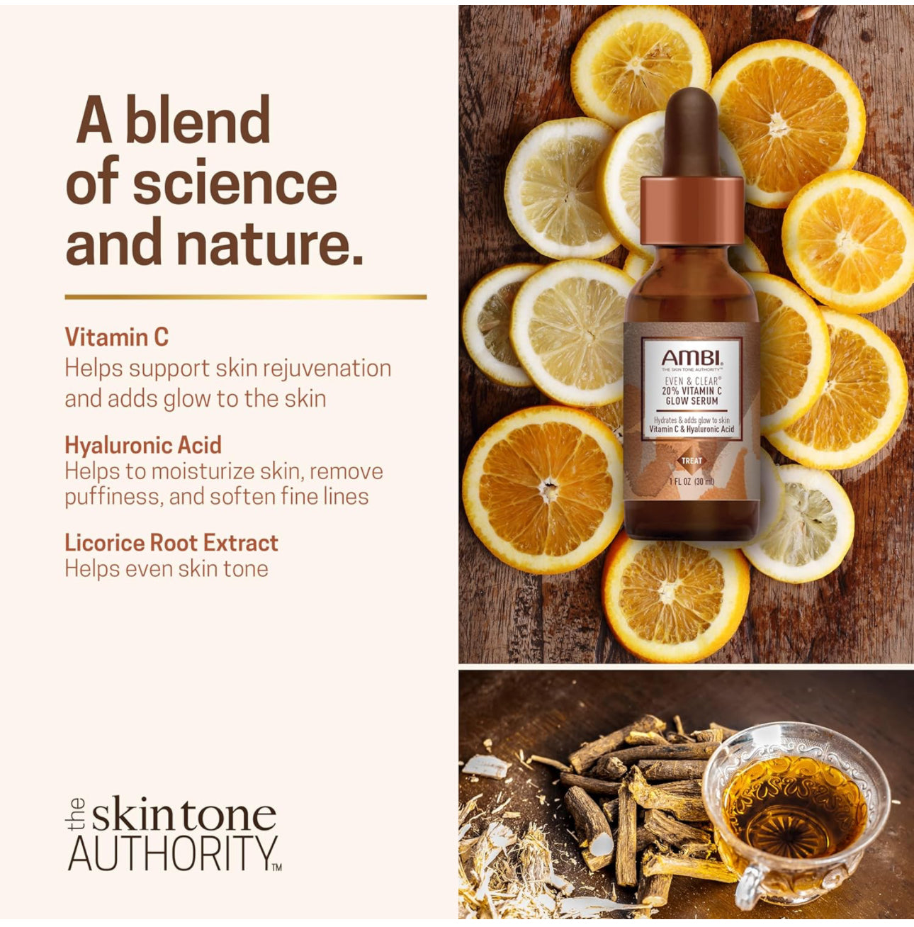 AMBI EVEN & CLEAR VITAMIN C INFUSED GLOW SERUM