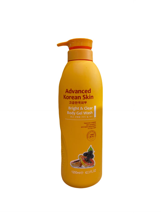 ADVANCED KOREAN SKIN - BRIGHT & CLEAR BODY GEL WASH (PAPAYA & VITAMIN E