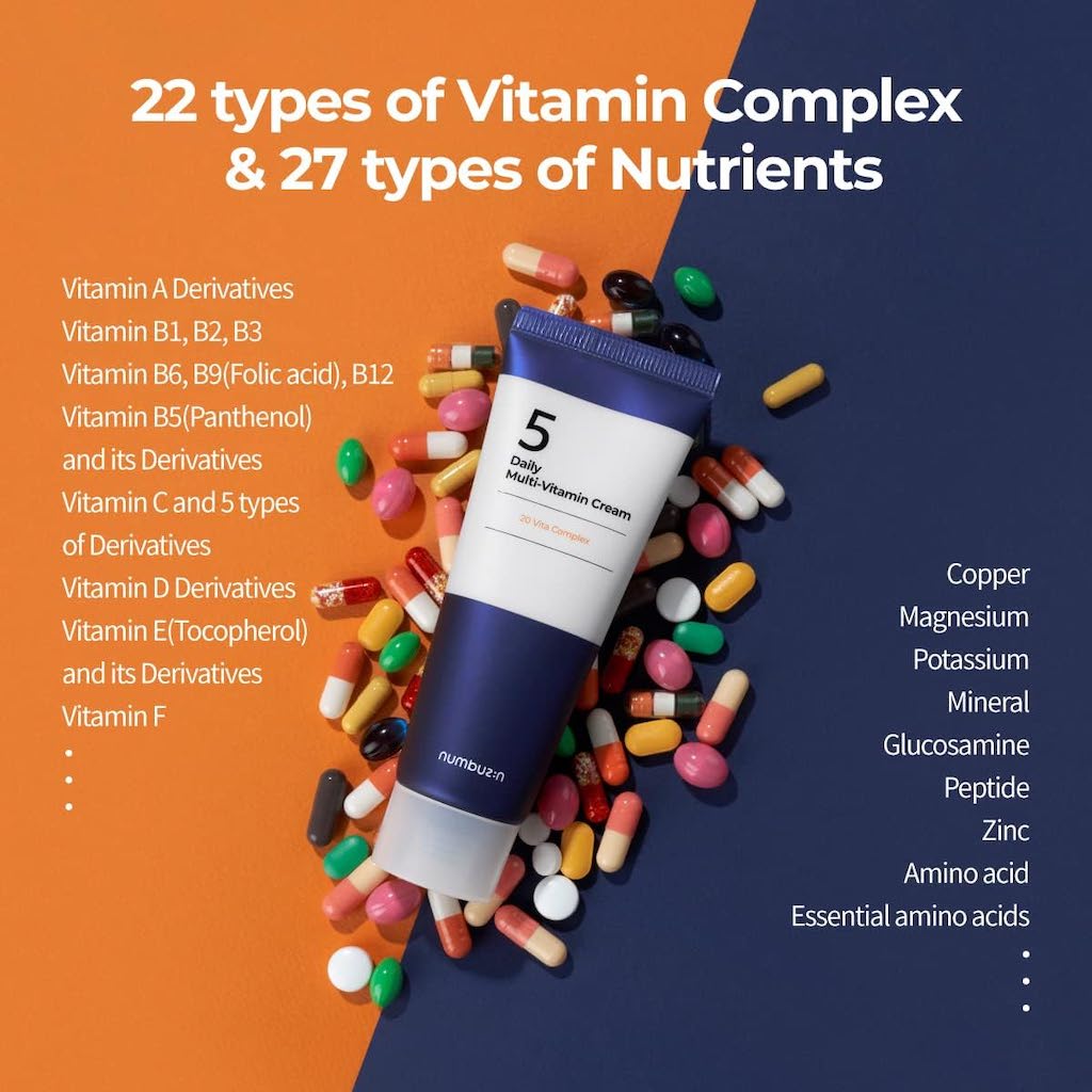 NUMBUZIN No.5 MULTI-VITAMIN CREAM | VITAMIN C, PANTHENOL