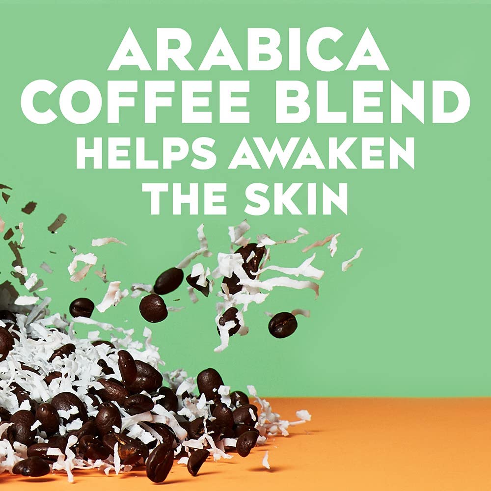 OGX SMOOTHING COCONUT + COFFEE SCRUB & WASH