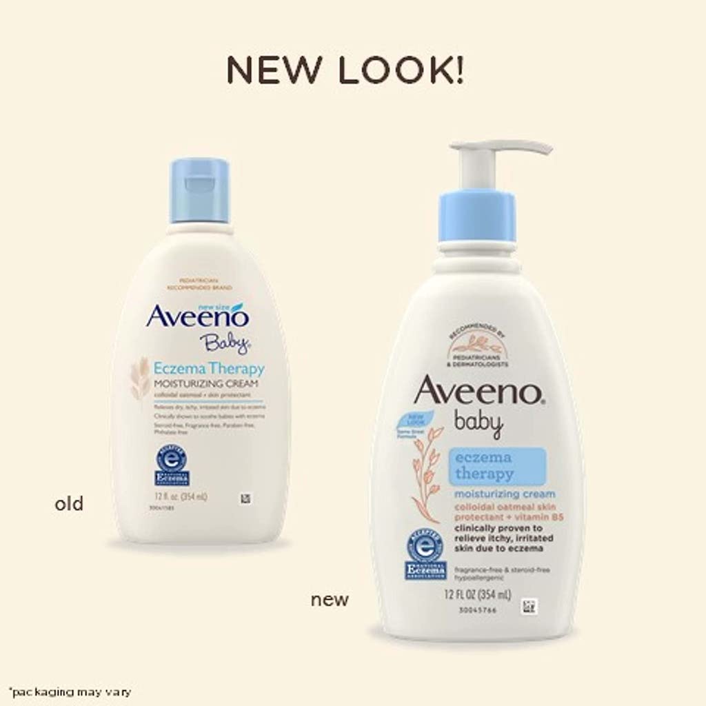 AVEENO BABY ECZEMA THERAPY MOISTURIZING CREAM WITH COLLOIDAL OATMEAL, SKIN PROTECTANT + VITAMIN B5