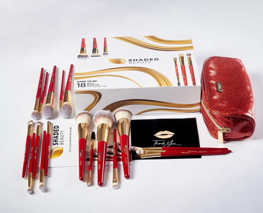 SHADED BEAUTY 'DARE TO BE' 18 PIECE BRUSH SET