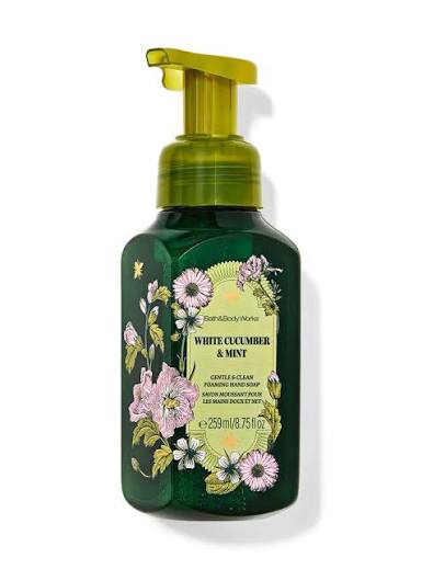 BATH & BODY - WHITE CUCUMBER & MINT FOAMING HAND SOAP