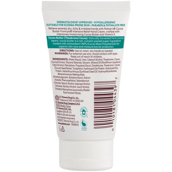 PALMER'S COCOA BUTTER FORMULA WITH VITAMIN E - INTENSIVE RELIEF HAND CREAM
