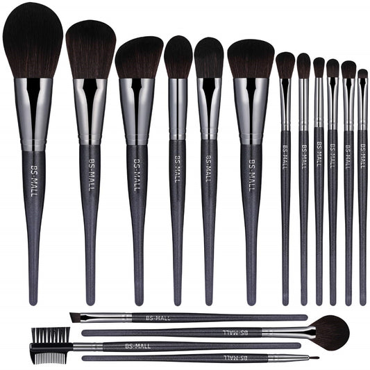 BS MALL MAKEUP BRUSH SET 16PCS BLACK