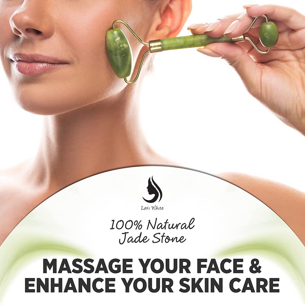 LEXI WHITE JADE ROLLER SET