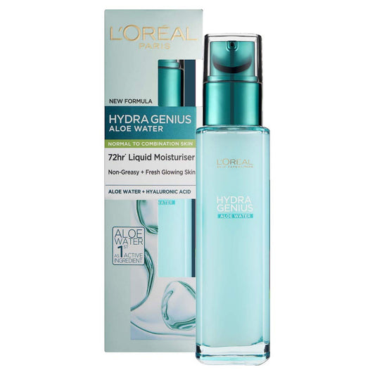 L'OREAL PARIS SKINCARE HYDRA GENIUS MOISTURIZER WITH ALOE AND HYALURONIC ACID
