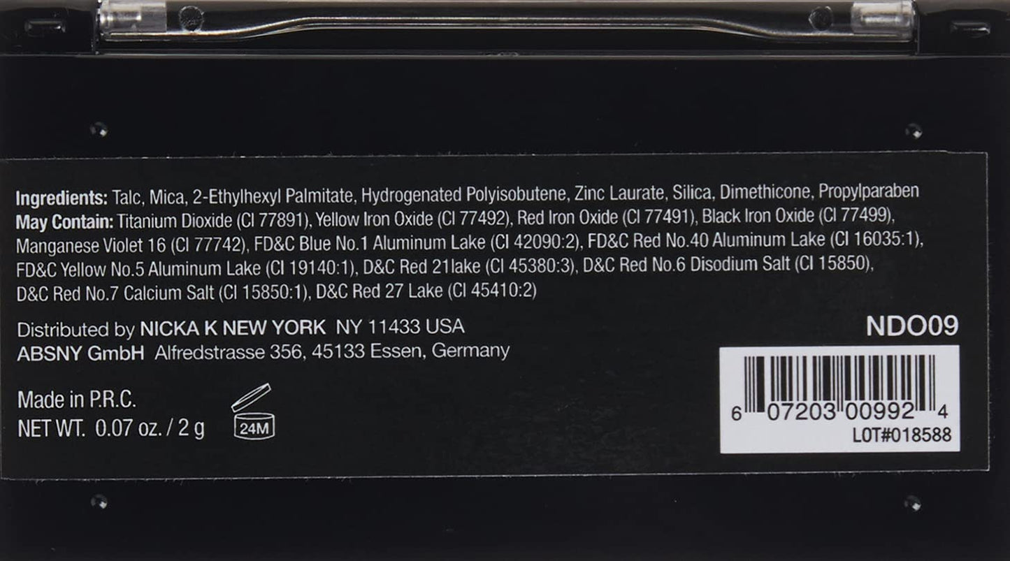 NICKA K DUO CONTOUR PALETTE