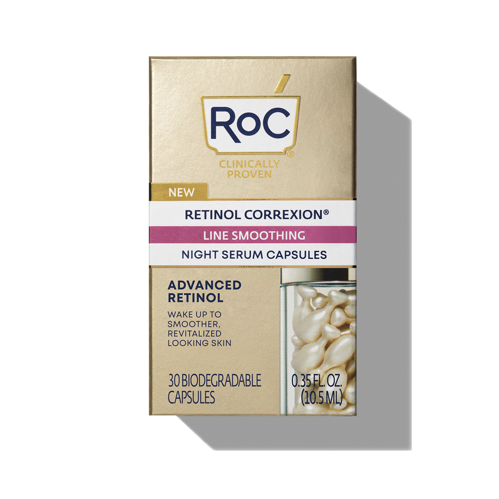 ROC SKINCARE RETINOL CORREXION LINE SMOOTHING NIGHT SERUM CAPSULES