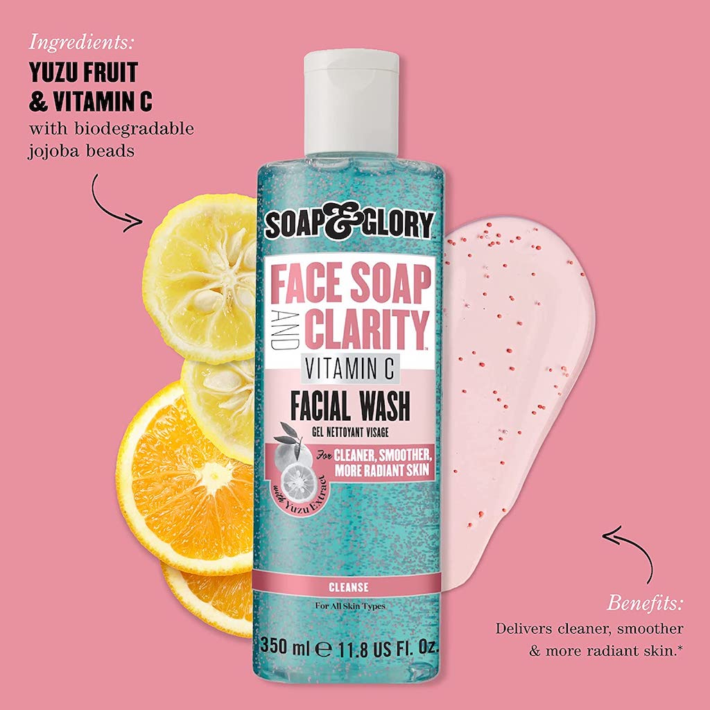 SOAP AND GLORY FACE SOAP AND CLARITY VITAMIN C FACIAL WASH