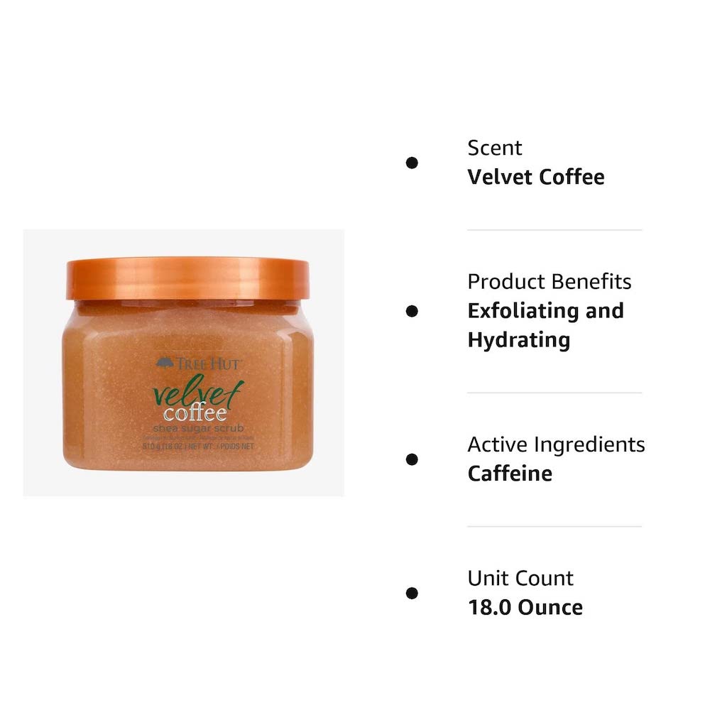 TREE HUT SHEA SUGAR SCRUB ' VELVET COFFEE'