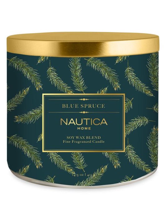 BATH AND BODY WORKS - BLUE SPRUCE NAUTICA HOME SCENTED CANDLE