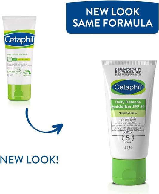 CETAPHIL DAILY DEFENSE MOISTURIZER SPF 50-SENSITIVE SKIN