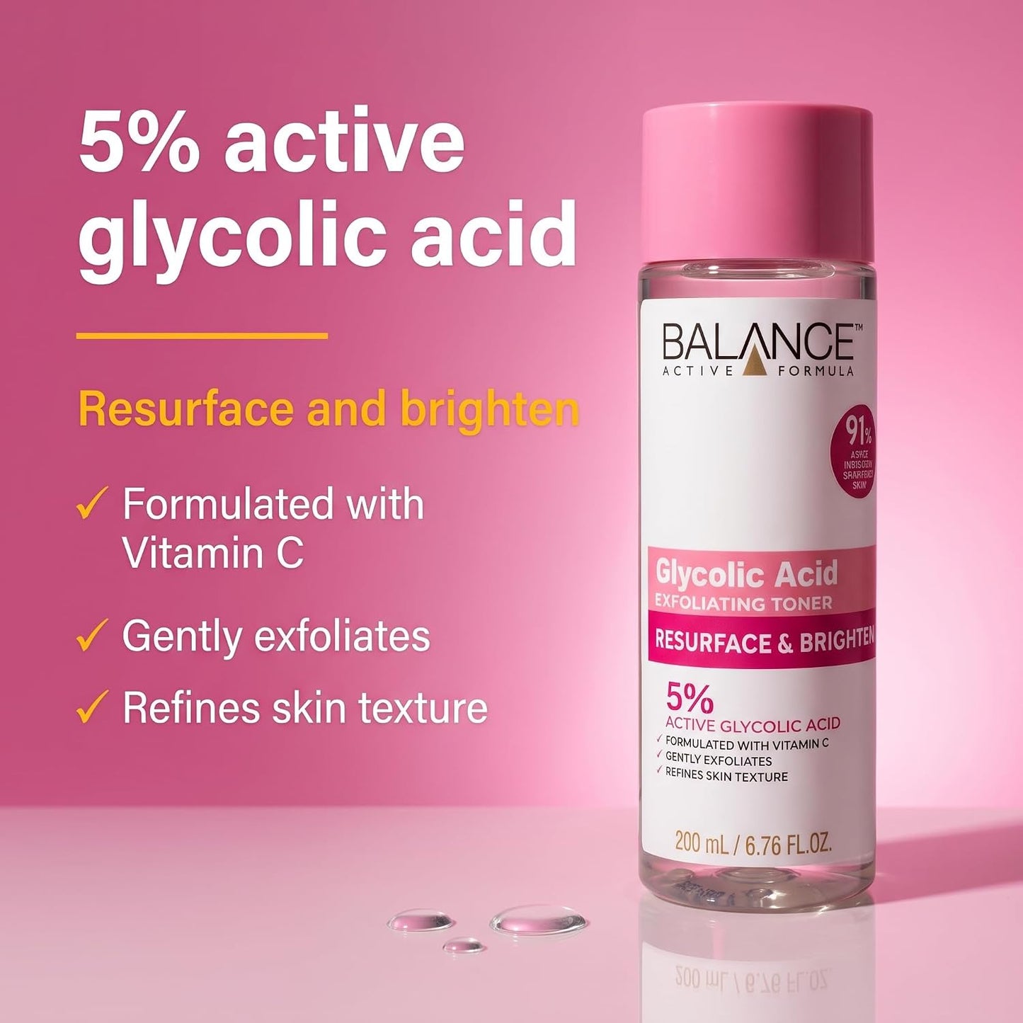 BALANCE  SKIN ACTIVE - GLYCOLIC ACID EXFOLIATING TONER