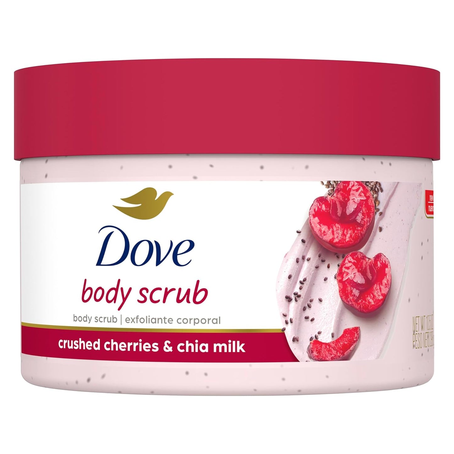 DOVE - BODY SCRUB (CRUSHED CHERRIES & CHIA MILK)