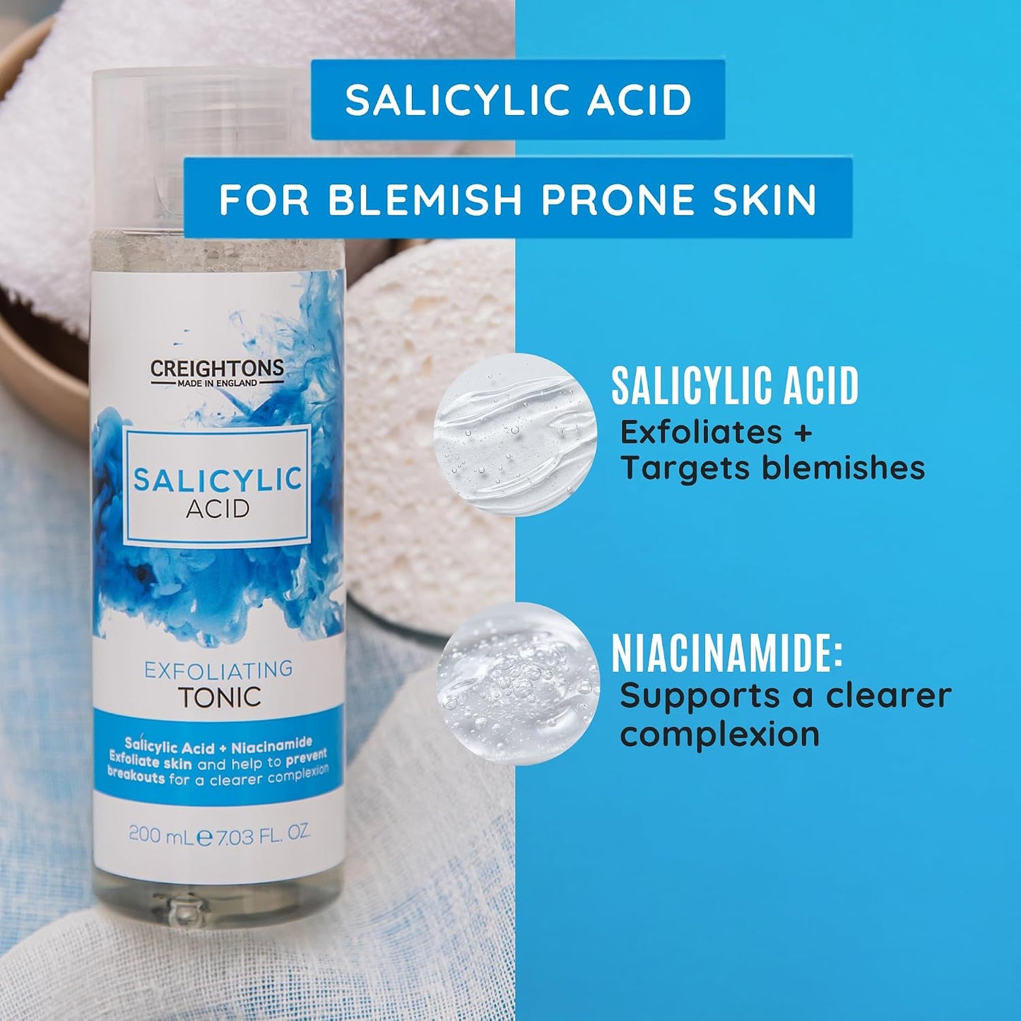 CREIGHTONS - SALYCYLIC ACID EXFOLIATING TONIC