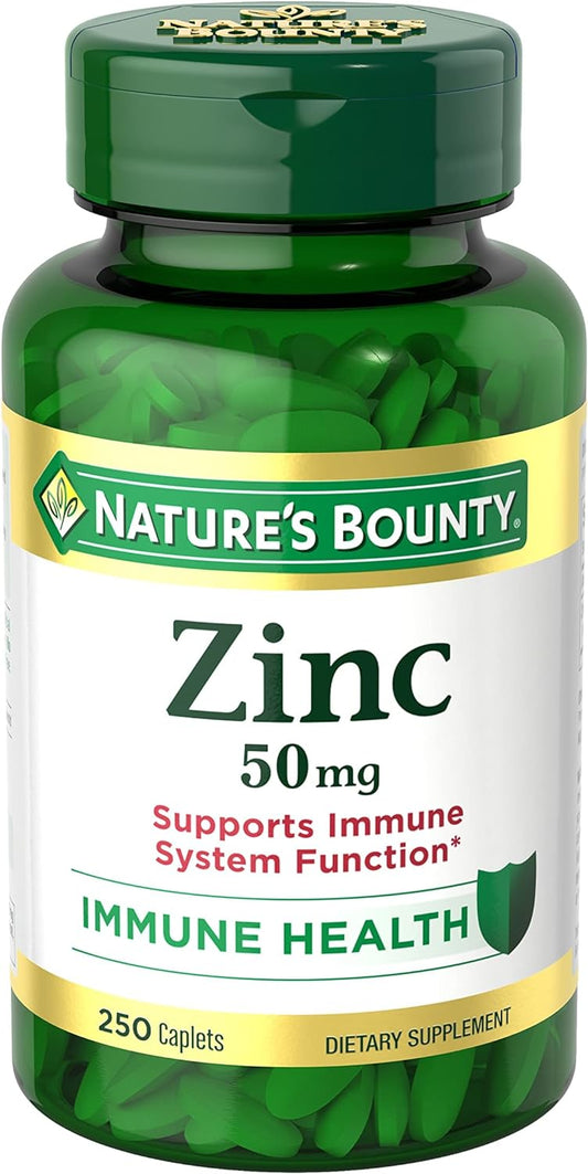 NATURE'S BOUNTY ZINC 50MG IMMUNE HEALTH