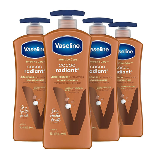 VASELINE INTENSIVE CARE COCOA RADIANT - 48HR HYDRATION / PREVENTS DRYNESS + ULTRA HYDRATING LIPIDS