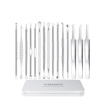 IUMAKEUP 15PC PROFESSIONAL STAINLESS STILL EXTRACTOR TOOLS