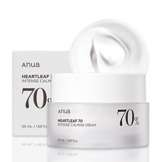 ANUA HEARTLEAF 70 INTENSE CALMING CREAM WITH CERAMIDE, PANTHENOL AND HEARTLEAF EXTRACT