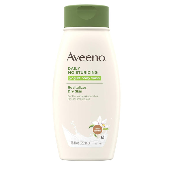 AVEENO DAILY MOISTURIZING YOGURT BODY WASH - VANILLA SCENTED