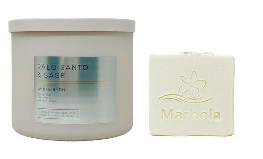 BATH & BODY WORKS - PALO SANTO & SAGE SCENTED CANDLE