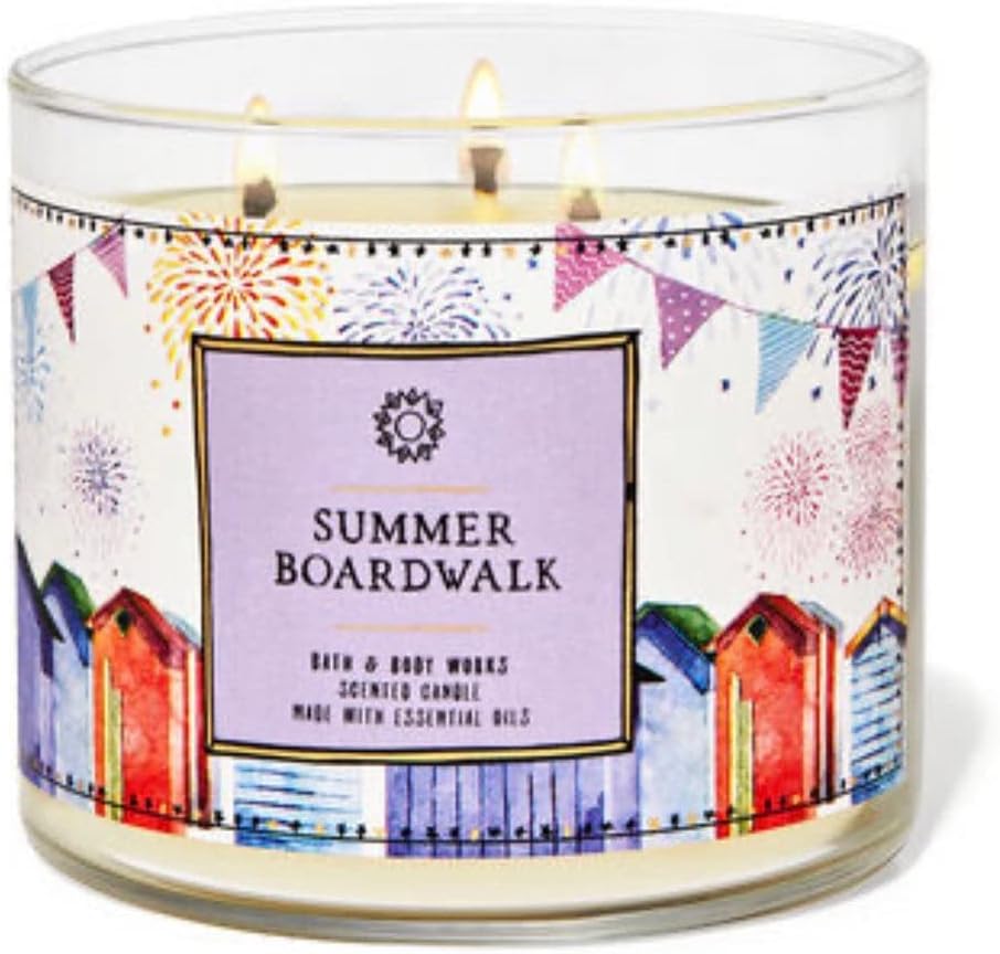 BATH & BODY WORKS - SUMMER BOARDWALK SCENTED CANDLE