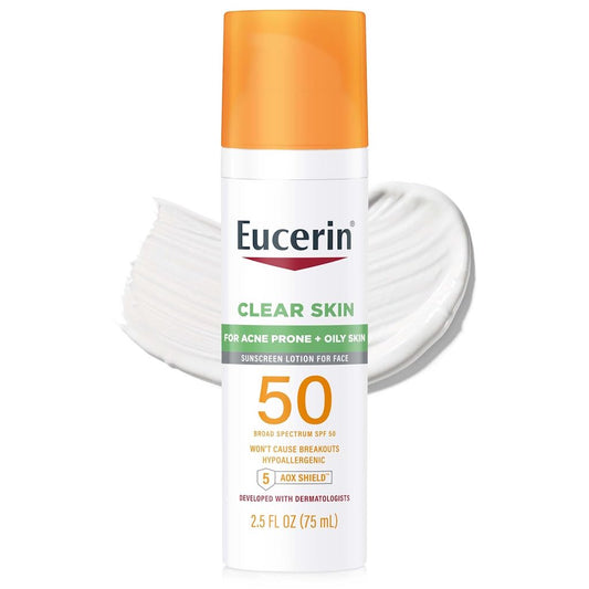 EUCERIN SUN CLEAR SKIN SPF50 SUNSCREEN LOTION