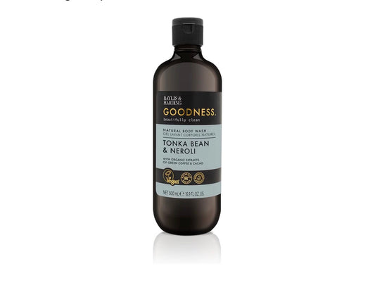 BAYLIS & HARDING GOODNESS BODY WASH - TONKA BEAN & NEROLI
