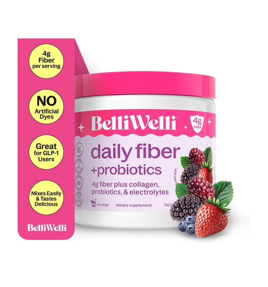 BELLI WELLI DAILY FIBER + PROBIOTIC - WILD BERRY