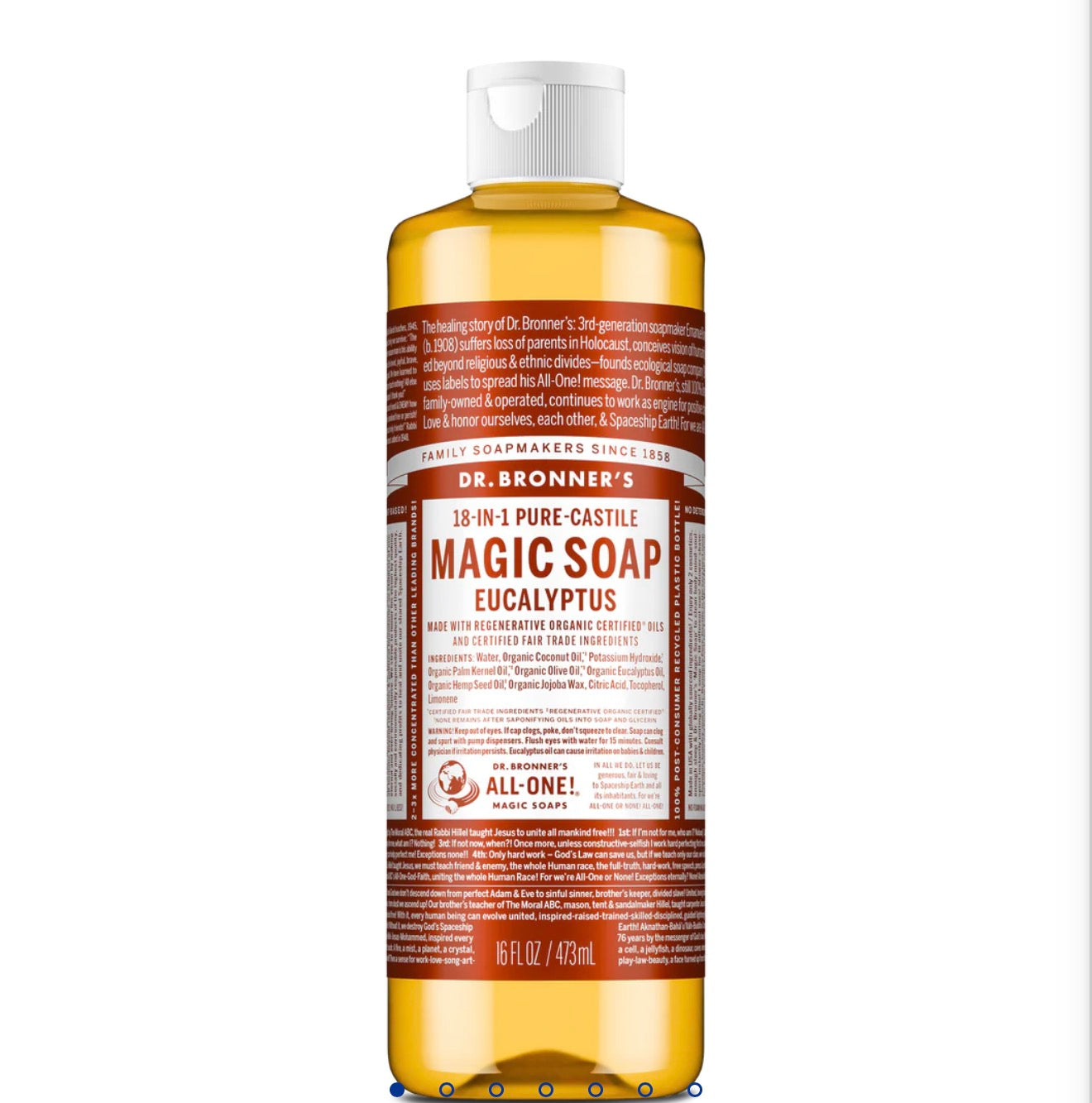 DR BRONNER’S PURE CASTILE LIQUID SOAP