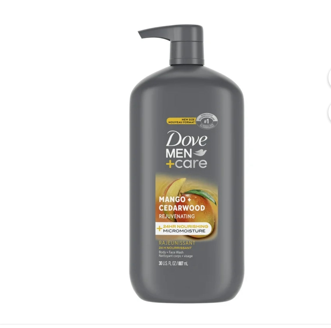 DOVE MEN + CARE FAVE & BODY WASH - MANGO + CEDAR