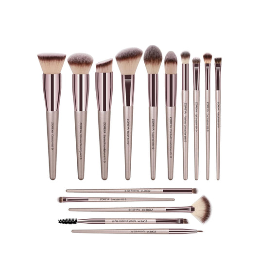 ZOREYA 15PCS MAKEUP BRUSH SET
