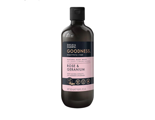 BAYLIS & HARDING GOODNESS BODY WASH - ROSE & GERANIUM