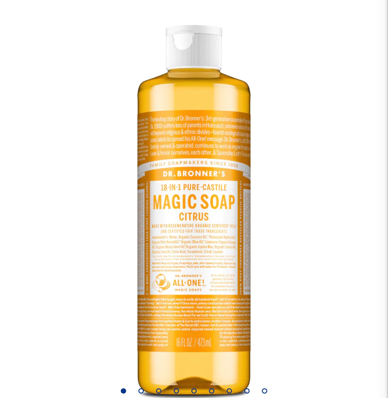 DR BRONNER’S PURE CASTILE LIQUID SOAP