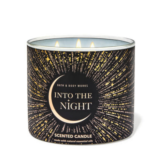 BATH & BODY WORKS 3 WICK CANDLE ‘INTO THE NIGHT’