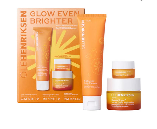 OLE HENRIKSEN GLOW EVEN BRIGHTER BANANA BRIGHT MAKEUP PREP SET