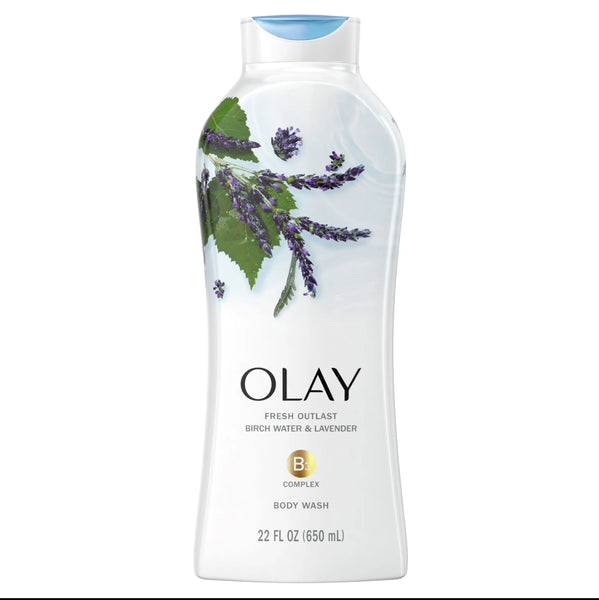 OLAY FRESH OUTLAST BODY WASH - BIRCH WATER & LAVENDER