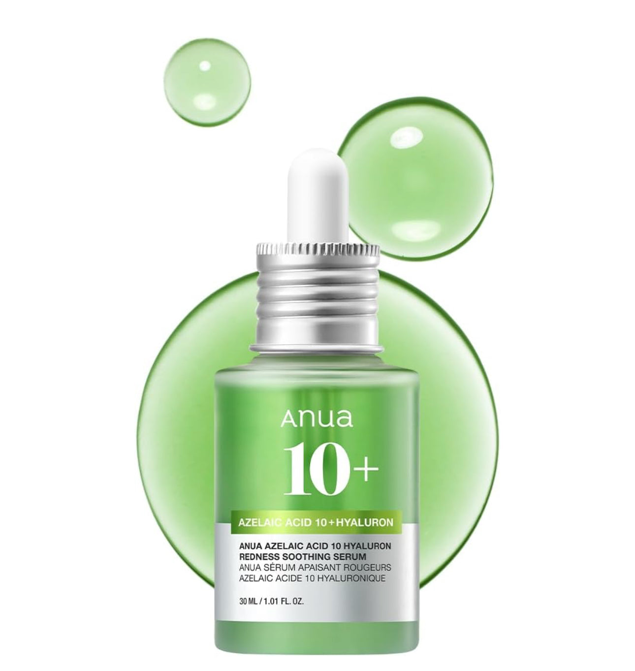 ANUA AZELAIC ACID 10+ HYALURON REDNESS SOOTHING SERUM