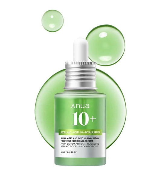 ANUA AZELAIC ACID 10+ HYALURON REDNESS SOOTHING SERUM