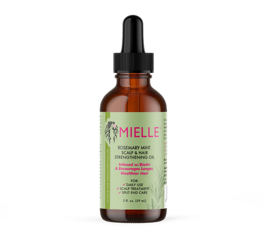 MIELLE ORGANICS ROSEMARY MINT SCALP & HAIR STRENGTHENING OIL WITH BIOTIN